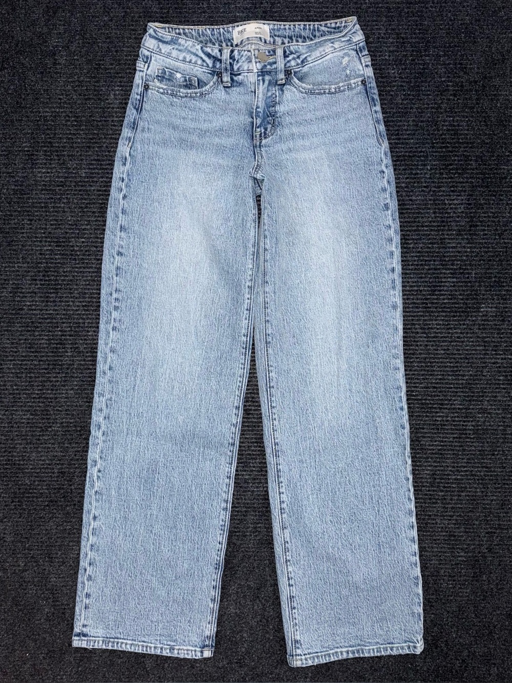 Buckle BKE Andi Slim Fit Mid Rise Wide Leg Light Wash Jeans Sz 25 x 32 AXB249R